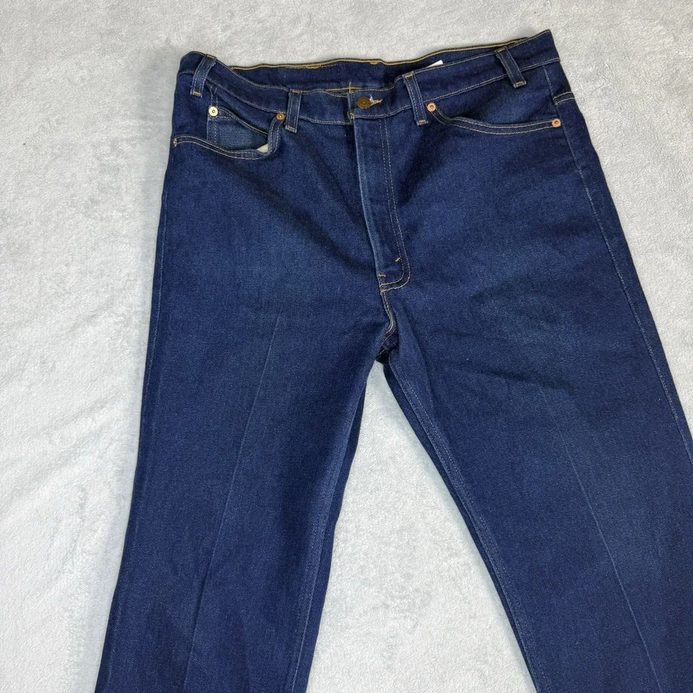 Vintage Levi's 517 Jeans Men's 38x30 Orange Tab Dark Wash Bootcut USA 4182